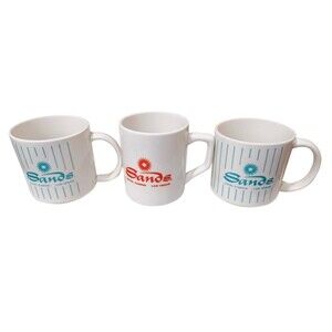Lot of 3 Vintage Sands Hotel & Casino Las Vegas Nevada Souvenir Coffee Mugs Cups